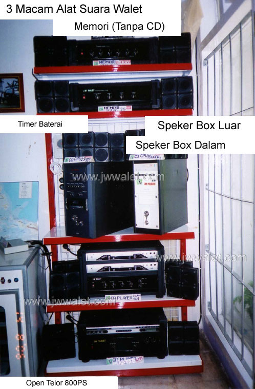 Display peralatan audio walet JW walet 2009 Display peralatan audio walet JW walet 2009
